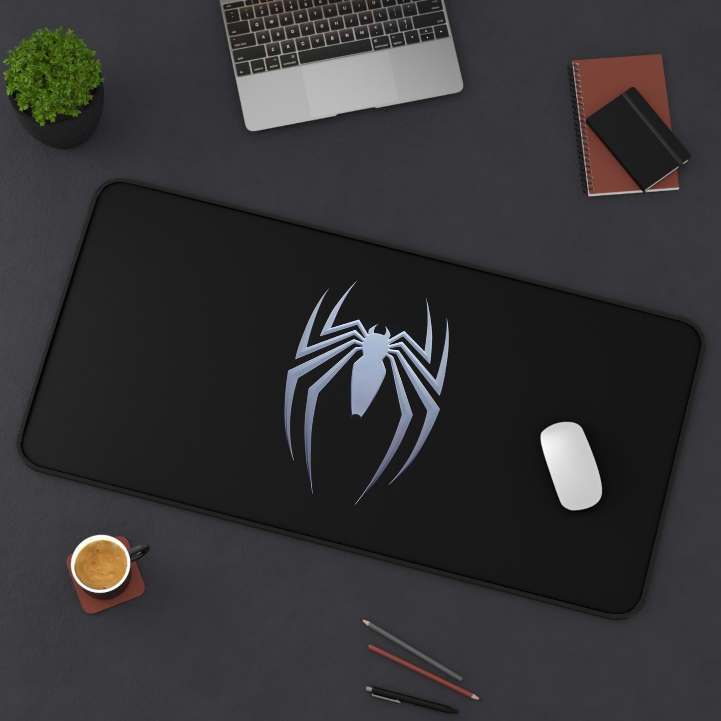Black Spider-Man Emblem Mousepad